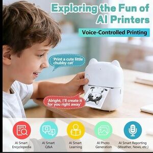 Smart AI Voice Printer with App